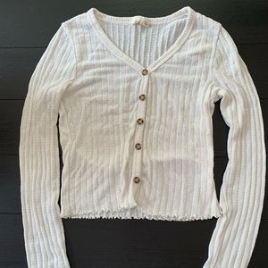 Off white Button-down Top